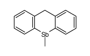 9-methyl-9,10-dihydro-9-stibaanthracene结构式