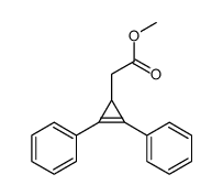 methyl 2-(2,3-diphenylcycloprop-2-en-1-yl)acetate结构式