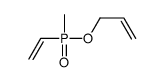 3-[ethenyl(methyl)phosphoryl]oxyprop-1-ene结构式