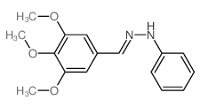 N-[(3,4,5-trimethoxyphenyl)methylideneamino]aniline structure