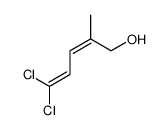 5,5-dichloro-2-methylpenta-2,4-dien-1-ol Structure