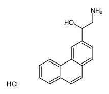 2-amino-1-[3]phenanthryl-ethanol, hydrochloride Structure