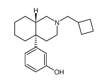 3-<2-(cyclobutylmethyl)-1,2,3,4,4a,5,6,7,8,8aα-decahydro-4aβ-isoquinolinyl>phenol结构式