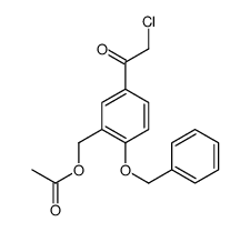 [5-(2-chloroacetyl)-2-phenylmethoxyphenyl]methyl acetate Structure
