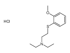 diethyl-[2-(2-methoxyphenyl)sulfanylethyl]azanium,chloride Structure