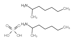 (+/-)-2-aminoheptane sulfate Structure