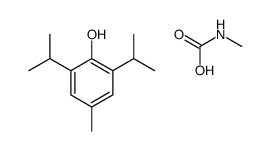 methylcarbamic acid,4-methyl-2,6-di(propan-2-yl)phenol Structure