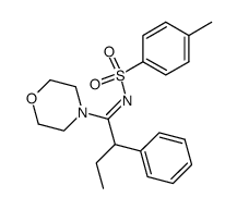 4-[2-phenyl-N-(toluene-4-sulfonyl)-butyrimidoyl]-morpholine结构式