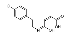 4-[2-(4-chlorophenyl)ethylamino]-4-oxobut-2-enoic acid结构式