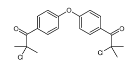 2-chloro-1-[4-[4-(2-chloro-2-methylpropanoyl)phenoxy]phenyl]-2-methylpropan-1-one Structure
