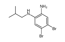 4,5-dibromo-2-N-(2-methylpropyl)benzene-1,2-diamine Structure