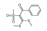 3,3-bis(methylsulfanyl)-2-methylsulfonyl-1-phenylprop-2-en-1-one Structure