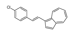 1-[2-(4-chlorophenyl)ethenyl]azulene Structure