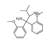 (2S)-1,1-bis(2-methoxyphenyl)-3-methylbutane-1,2-diamine结构式