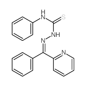 3-phenyl-1-[(phenyl-pyridin-2-yl-methylidene)amino]thiourea Structure
