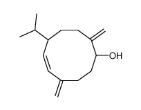 4,10-dimethylidene-7-propan-2-ylcyclodec-5-en-1-ol结构式