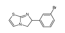 6-(3-BROMOPHENYL)-5,6-DIHYDROIMIDAZO[2,1-B]THIAZOLE Structure