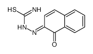 [(1-oxonaphthalen-2-ylidene)amino]thiourea结构式