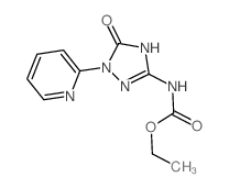 ethyl N-(5-oxo-1-pyridin-2-yl-2H-1,2,4-triazol-3-yl)carbamate structure