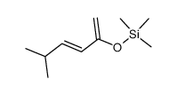 5-methyl-2-trimethylsiloxyhexa-1,3-diene结构式