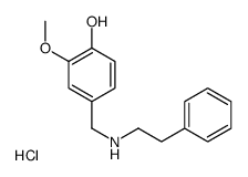 (4-hydroxy-3-methoxyphenyl)methyl-(2-phenylethyl)azanium,chloride结构式