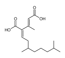 (Z,E)-(.+-)-4-(3,7-dimethyloctylidene)-3-methylpent-2-ene-1,5-dioic acid Structure