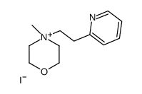 4-methyl-4-(2-pyridin-2-ylethyl)morpholin-4-ium,iodide Structure