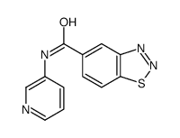 1,2,3-Benzothiadiazole-5-carboxamide,N-3-pyridinyl-(9CI) structure
