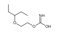 2-(1-Ethylpropoxy)ethyl=carbamate structure