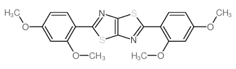 Thiazolo[5,4-d]thiazole,2,5-bis(2,4-dimethoxyphenyl)- Structure