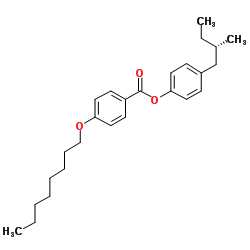 4-(2-methylbutyl)phenyl (S)-4-octyloxy)benzoate结构式