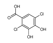 2,5-dichloro-3,4-dihydroxybenzoic acid结构式