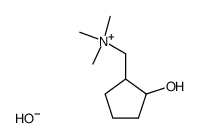 (2-hydroxy-cyclopentylmethyl)-trimethyl-ammonium; hydroxide结构式