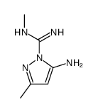 1H-Pyrazole-1-carboximidamide,5-amino-N,3-dimethyl-结构式