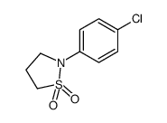 N-(4-chlorophenyl)-1,2-isothiazolidine-1,1-dioxide结构式