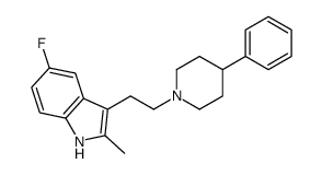 5-fluoro-2-methyl-3-[2-(4-phenylpiperidin-1-yl)ethyl]-1H-indole Structure