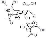 6-O-α-Sialyl-2-acetamido-2-deoxy-D-galactopyranoside Structure