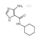 5-amino-N-cyclohexyl-3H-imidazole-4-carboxamide结构式
