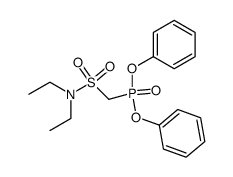 1-(Diphenoxyphosphinyl)-N,N-diethylmethansulfonamid结构式
