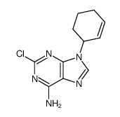 2-chloro-9-(2-cyclohexenyl)-9H-adenine结构式