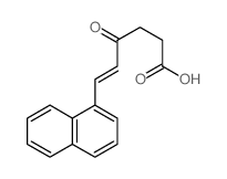 (E)-6-naphthalen-1-yl-4-oxo-hex-5-enoic acid结构式