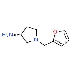 3-Pyrrolidinamine,1-(2-furanylmethyl)-,(3R)-(9CI) structure