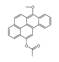 (6-methoxybenzo[a]pyren-12-yl) acetate结构式