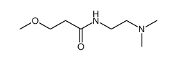 N-(2-dimethylaminoethyl)-3-methoxypropionamide结构式