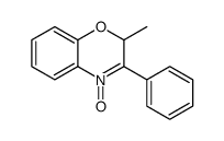 2-methyl-4-oxido-3-phenyl-2H-1,4-benzoxazin-4-ium结构式