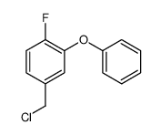 4-(chloromethyl)-1-fluoro-2-phenoxybenzene结构式