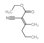 2-Hexenoic acid,2-cyano-3-methyl-, ethyl ester Structure