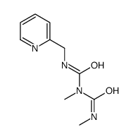 1,3-dimethyl-1-(pyridin-2-ylmethylcarbamoyl)urea结构式