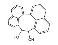 10,11-dihydrodinaphtho[1,8a,8-ab, 1',8a',8'-de]cyclooctene-10,11-diol结构式