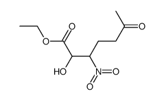 ethyl 2-hydroxy-3-nitro-6-oxoheptanoate Structure
